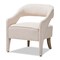 Baxton Studio Floriane Modern Beige Upholstered Lounge Chair 146-8330 - alternate 1
